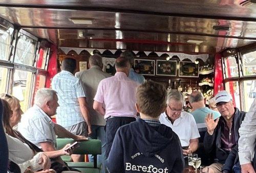 A well stocked bar!