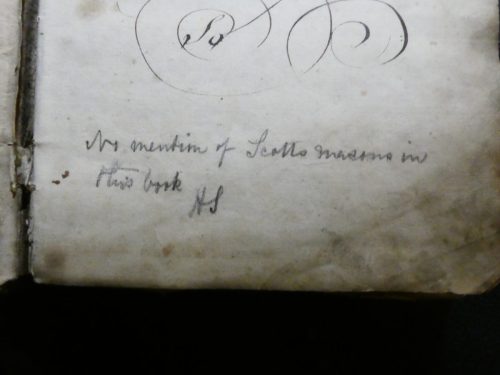 1751 Minute Book footnote